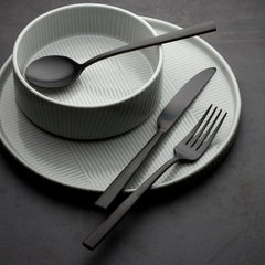 Modulus Black Satin 20-Piece Flatware Set