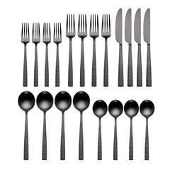 Modulus Black Satin 20-Piece Flatware Set