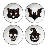 Vintro Halloween Tidbit Plates, Set of 4