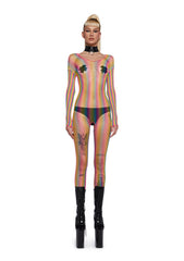 Kaleidoscope Kiss Fishnet Body Stocking