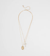 Dainty Blessings Cross Pendant Necklace