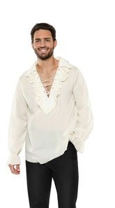 Men's Ruffled Shirt - Image 1