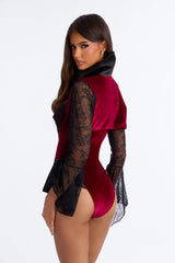 Thirst Trap 2 Piece Costume Set - Red/Black