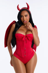 Fallen Angel 4 Piece Costume Set - Red