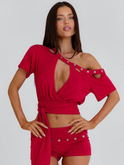 Janiya Shorts Red
