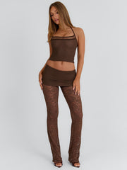Kourtney Longline Top Brown