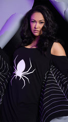 Plus Size Jersey Spider Web Dress Costume - Image 2