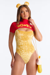 Honey Pot Hottie 4 Piece Costume Set - Yellow