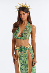 Too Hot To Stare 6 Piece Costume Set - Green/combo