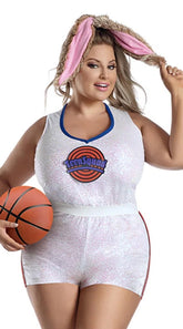Plus Size Basketball Bunny Costume - Image 1