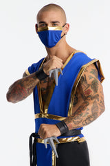 Silent Blade 7 Piece Costume Set - Blue/combo
