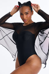 Bat To The Bone 2 Piece Halloween Costume - Black