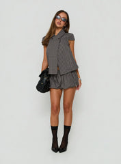 Tuckerr Bubble Skort Grey Check