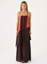 Ruesella Maxi Dress - Brown
