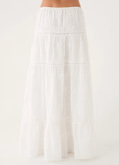 Yours To Keep Maxi Skirt - White
