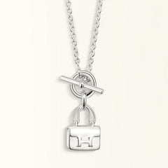 POP H PEDANT SILVER NECKLACE