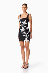 Ilaria Party Mini Dress in Black