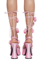 Rosey Pixie Queen Platform Heels - Pink