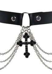 Deep Devotion Cross Choker