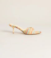 Spritz O' Clock Kitten Striped Heels