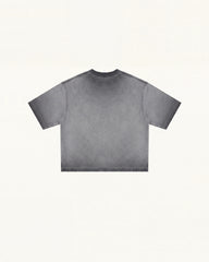 The Radiant 3D Pearl Butterfly Tee - Acid Charcoal