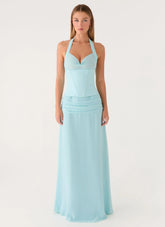 Soneva Corset Maxi Dress - Aqua