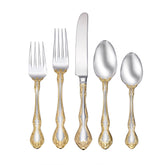 Golden Mandolina 45-Piece Flatware Set