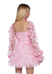 Heavenly Affair Babydoll Dress - Floral