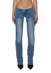 Talia Low Rise Jeans - Light Blue
