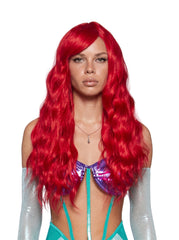 Mermaid Red Wavy Wig