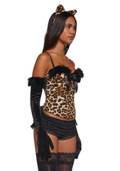 Leopard Skills Corset Costume
