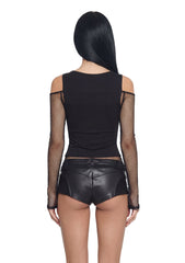 Cypher Cut Out Fishnet Top
