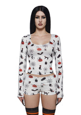 Haunted House Long Sleeve Top