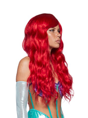 Mermaid Red Wavy Wig