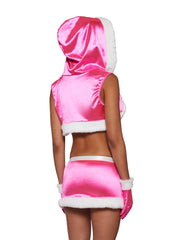 Y2K Runway Pink Santa Costume