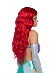 Mermaid Red Wavy Wig