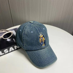 Denim Bear Baseball Cap 240657