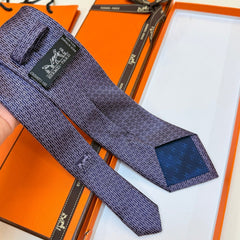 HM Tie Purple Silk 327129