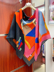 Is This a Love Story Scarf 140 CM In Colorful Cashmere And Silk 217220