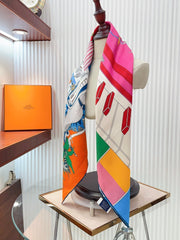 En Studio Scarf 90 CM In Colorful Silk Twill 235408