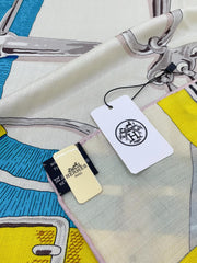 Mors a Jouets Chemise Shawl 140 CM In Colorful Silk And Cashmere 239531
