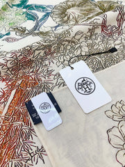 Le Jardin De Leila Au Bloc Shawl 135 CM In Colorful Cashmere And Silk 316261