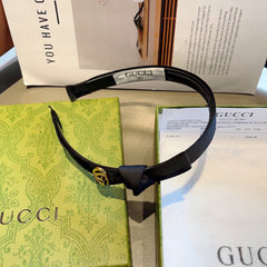 BOW HAIRBAND IN BLACK RE-NYLON 356589