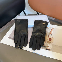 GLOVES IN BLACK LAMBSKIN 462312