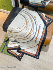 GG Belt Print Cashmere Ivory / Black Silk 145790