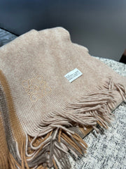Loewe Scarf 180CM Beige Camel Cashmere 968539