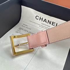 CC Belt 3cm Light Pink Cowhide 202942