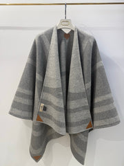 HM 26s Striped Reversible Cape/Shawl 216456
