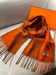 HM 26ss Scarf 180*30cm Orange Cashmere 168151