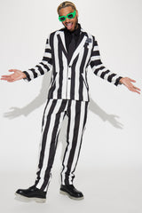 Bettlejuice 3 Piece Cosplay Suit - Black/White